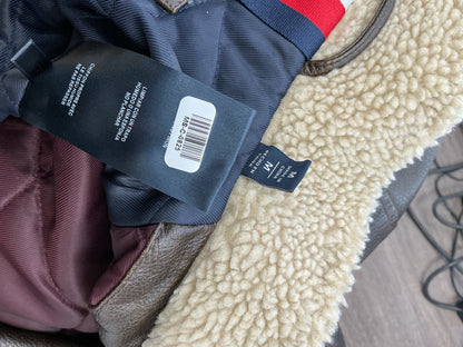 Brown Leather Jacket Size M