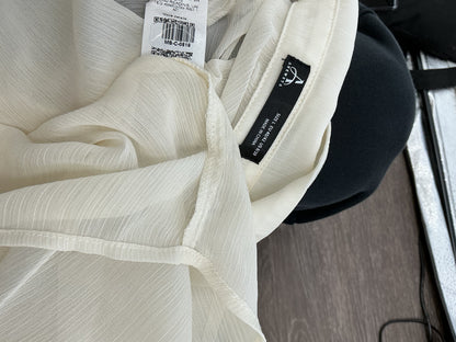 White Lace Blouse Size L