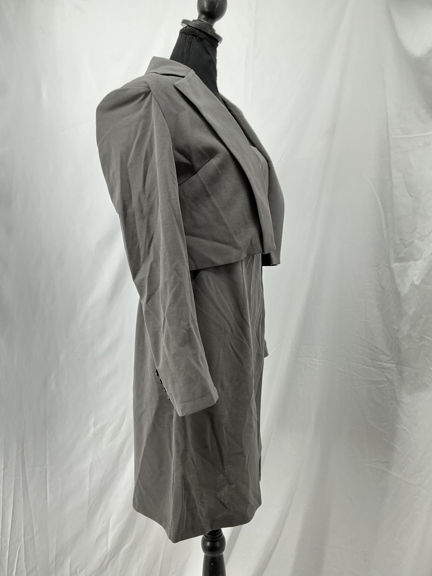 Grey Suit Dress and Coat size M