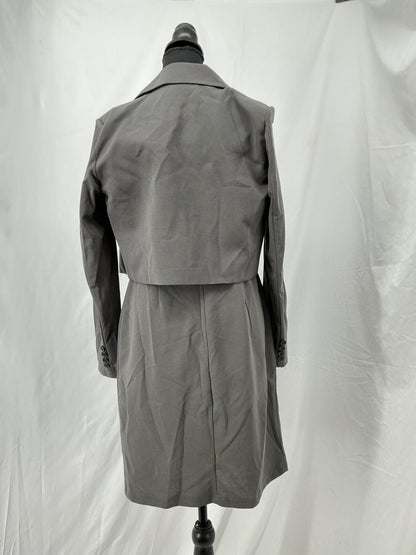 Grey Suit Dress and Coat size M