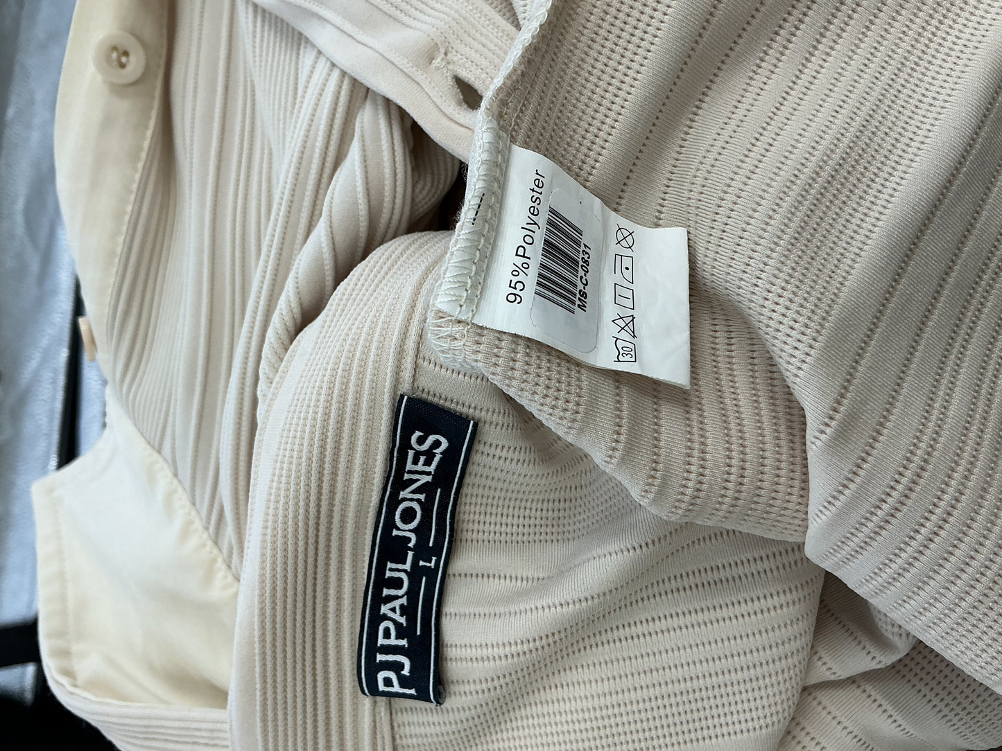 PJ Paul Jones Beige Sweater T-shirt Size L