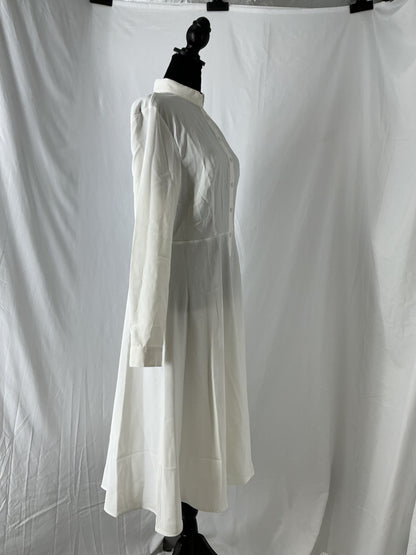 White Long Sleeve Dress Size M