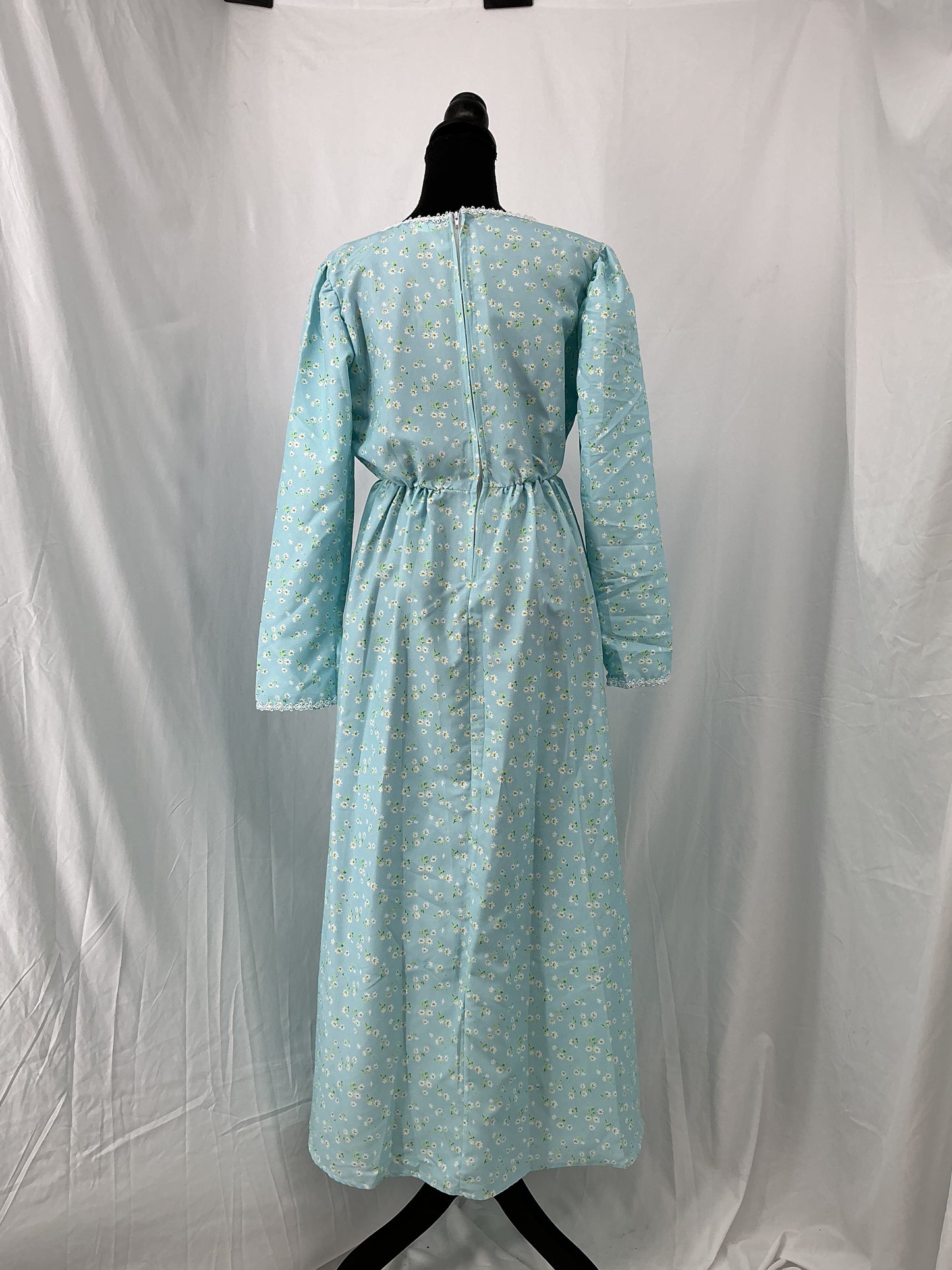 Light Blue Floral Dress Size No
