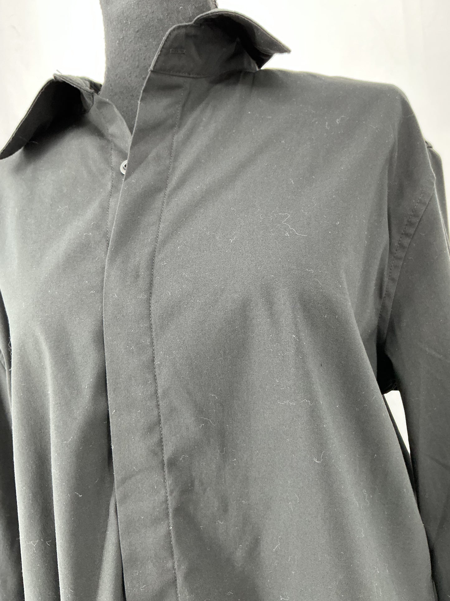 COOFANDY Black Suit Shirt Size L