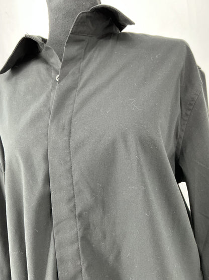 COOFANDY Black Suit Shirt Size L
