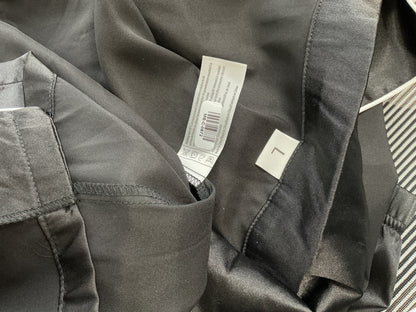 Black Satin Pajama Set Size L