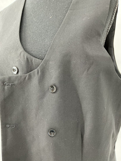 Black Suit Vest Size S