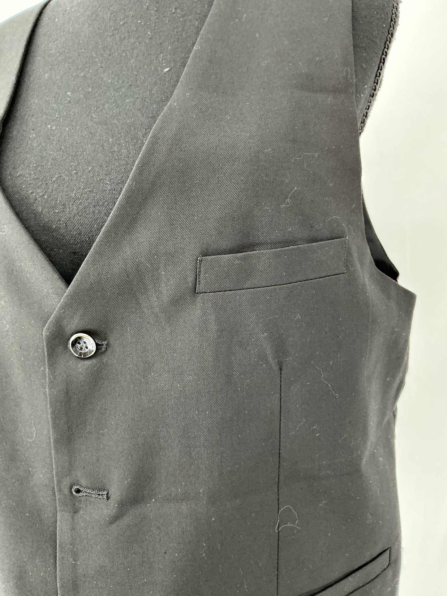 Black Suit Vest Size M