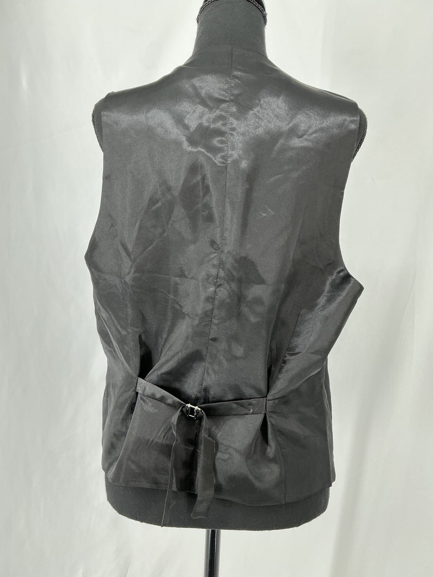 Black Suit Vest Size M