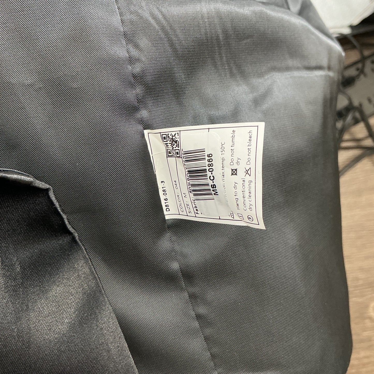 Black Suit Vest Size M