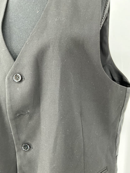 Black Suit Vest Size XL