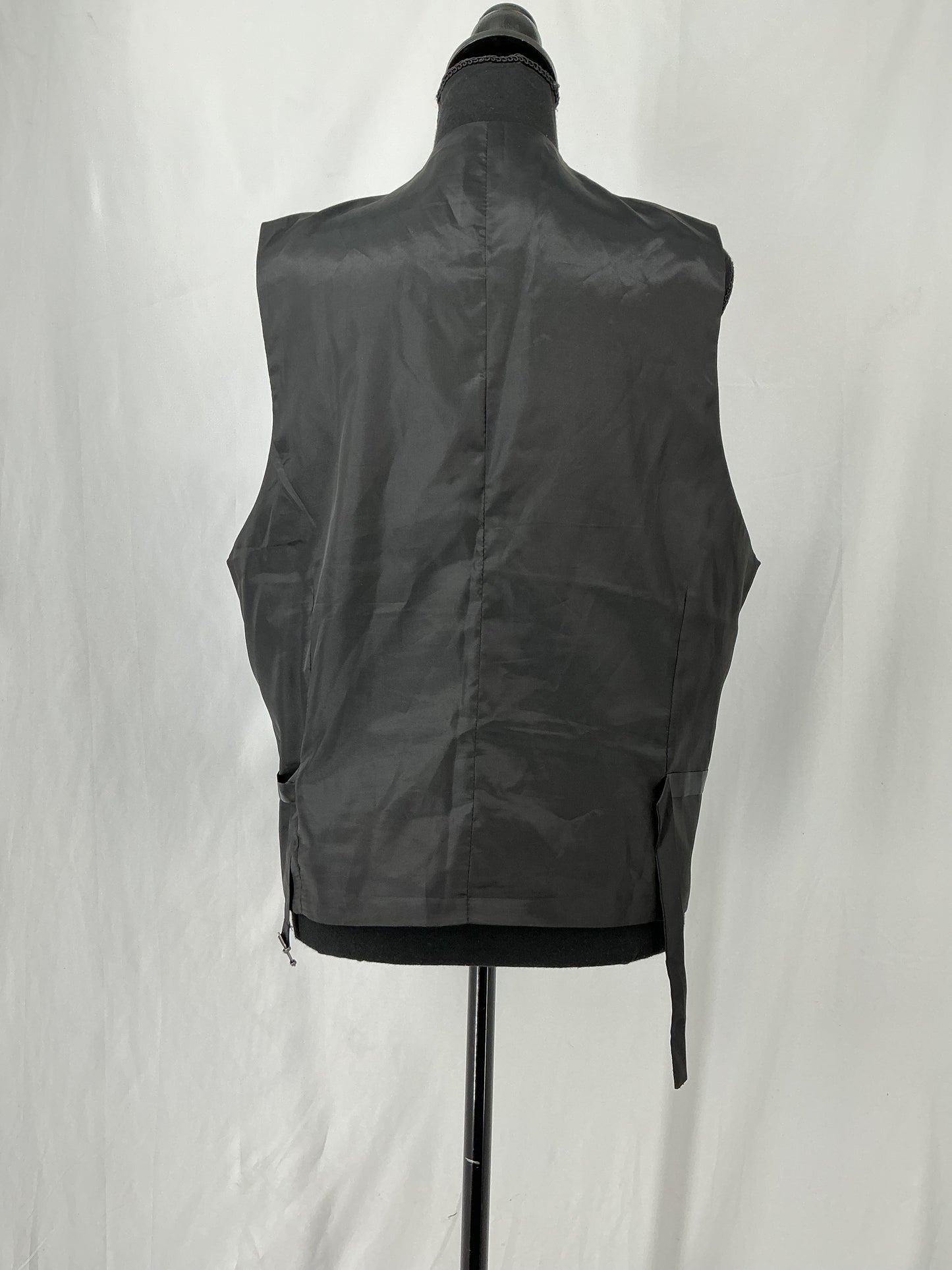 Black Suit Vest Size XL