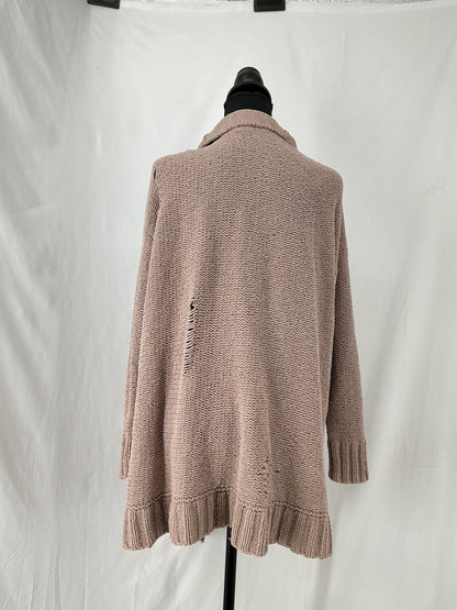 Beige Knitted Cardigan Size S