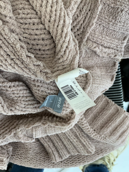 Beige Knitted Cardigan Size S