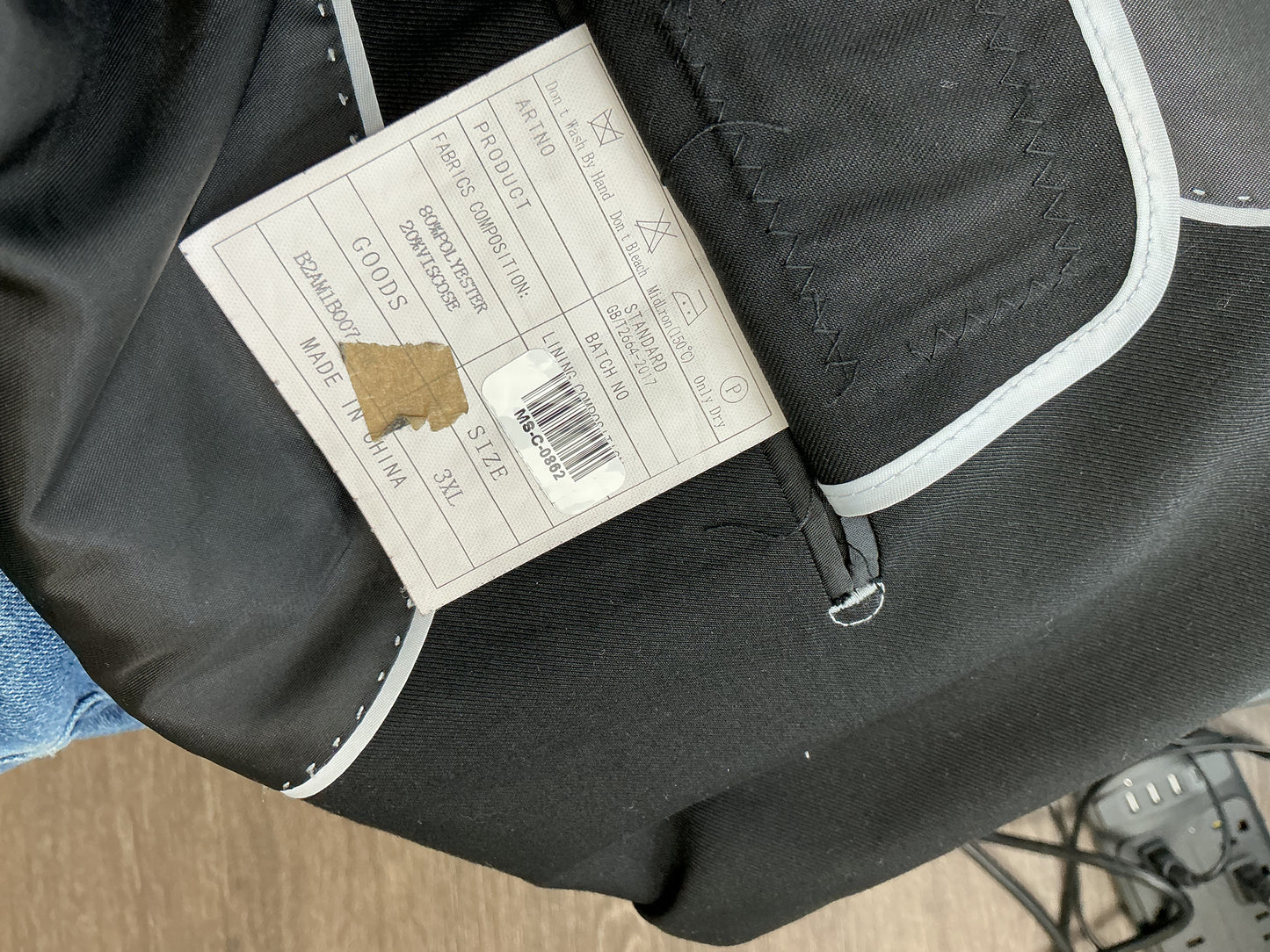 Black Blazer Size 3XL