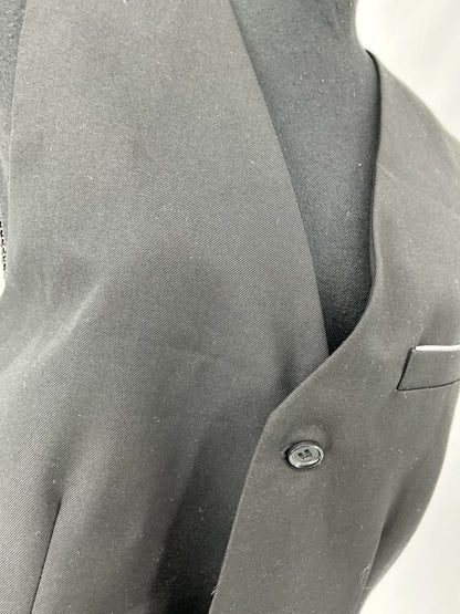 Black Suit Vest Size L