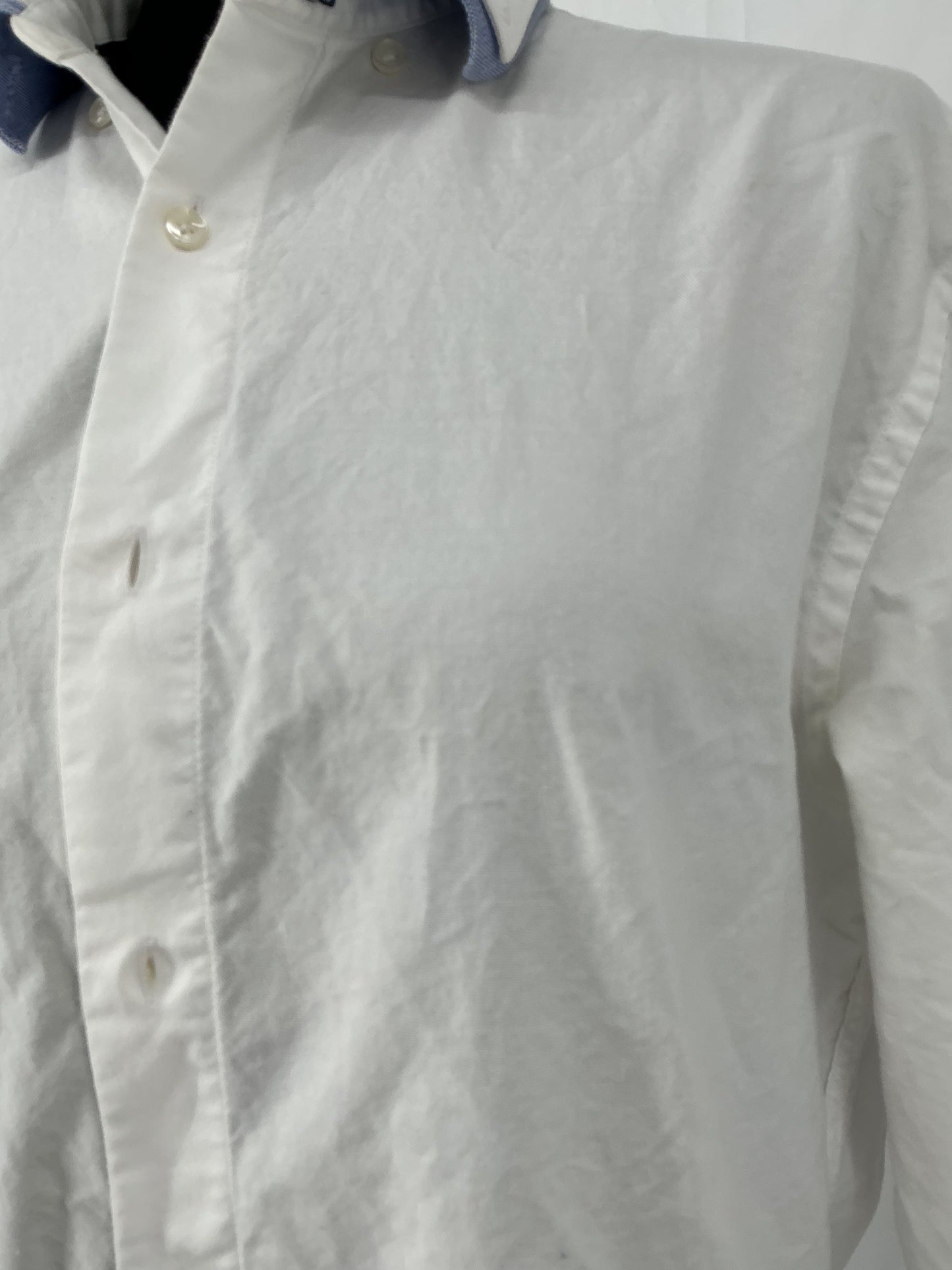 ZARA White Suit Shirt Size L