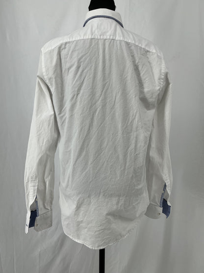 ZARA White Suit Shirt Size L