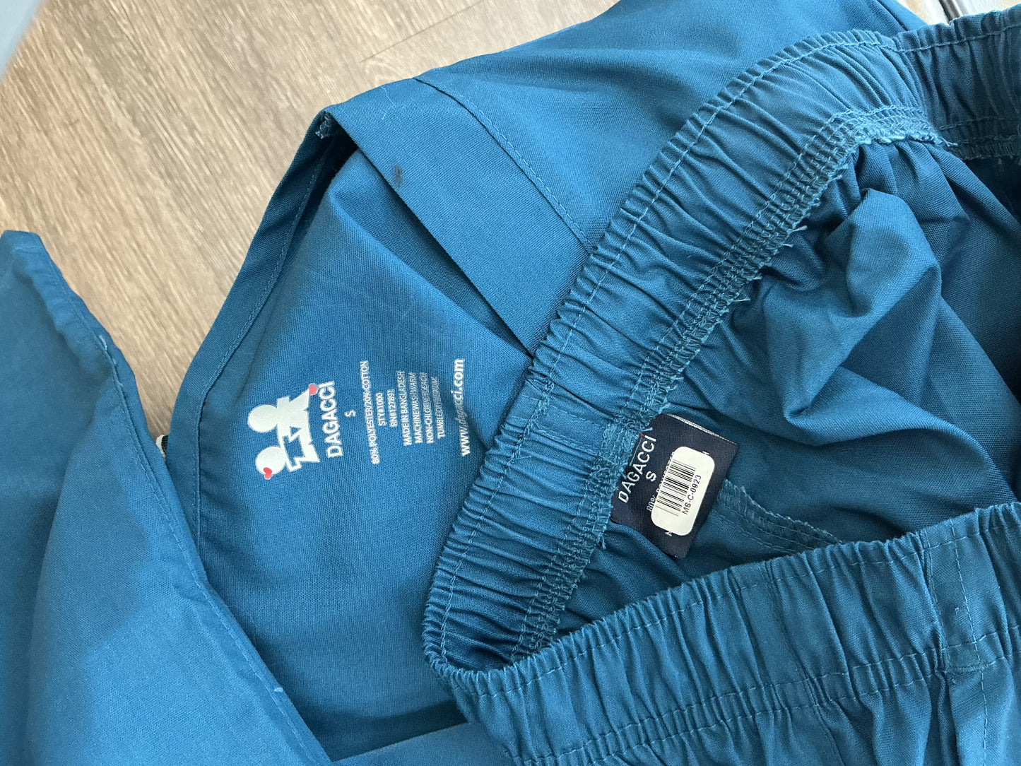 DAGACCI Blue Nurse Uniform Size S