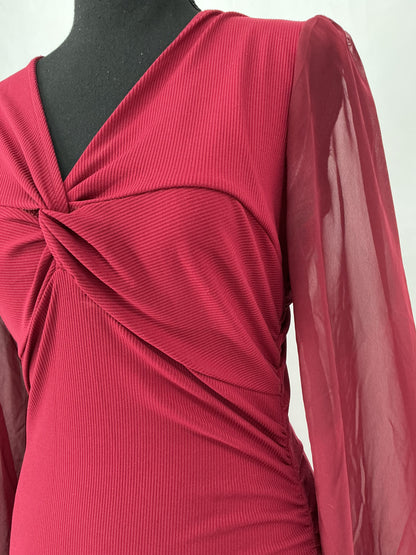 Red Long Sleeve Dress Size No