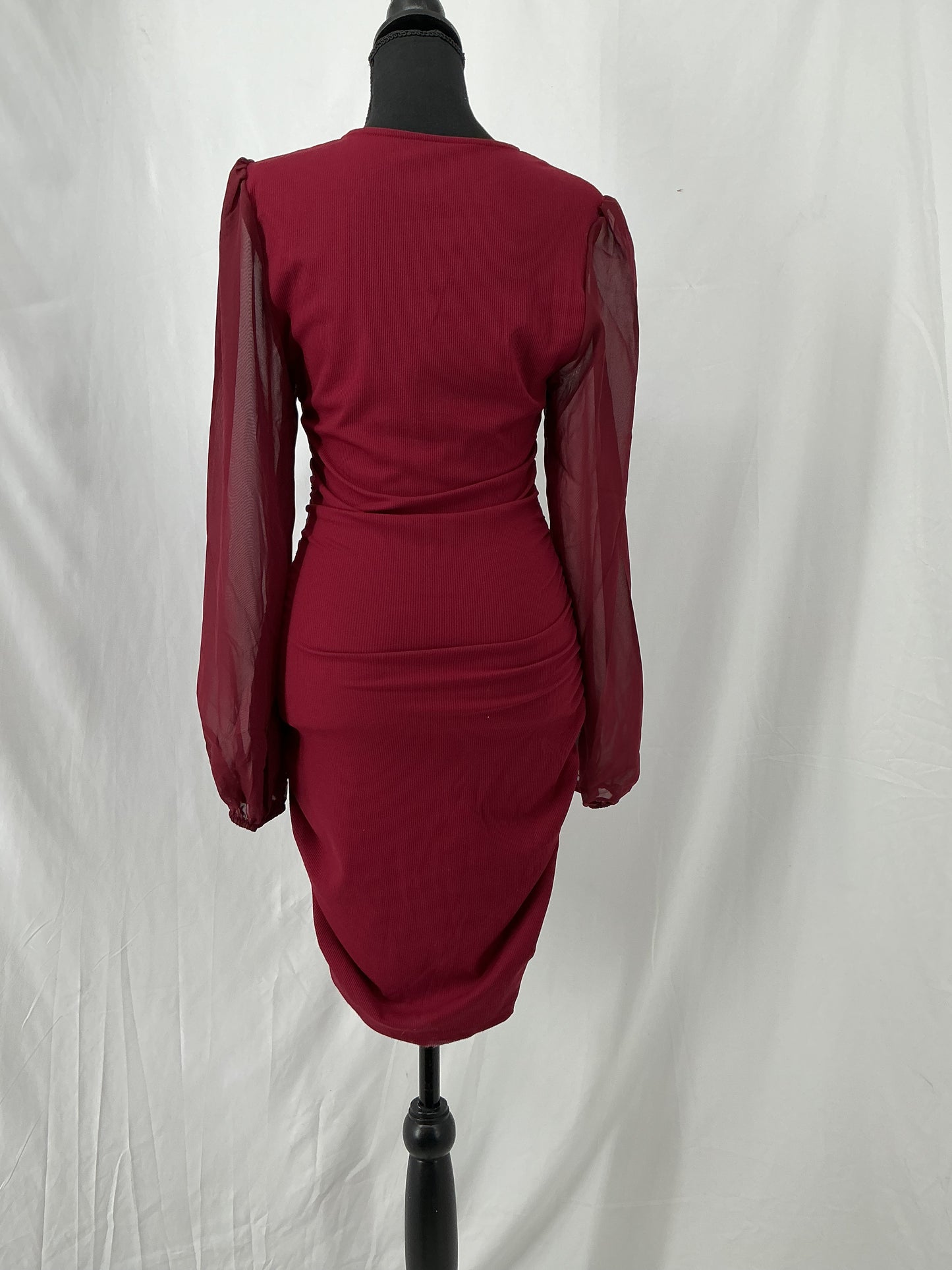 Red Long Sleeve Dress Size No