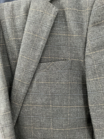 Grey Cherkered Blazer Size M