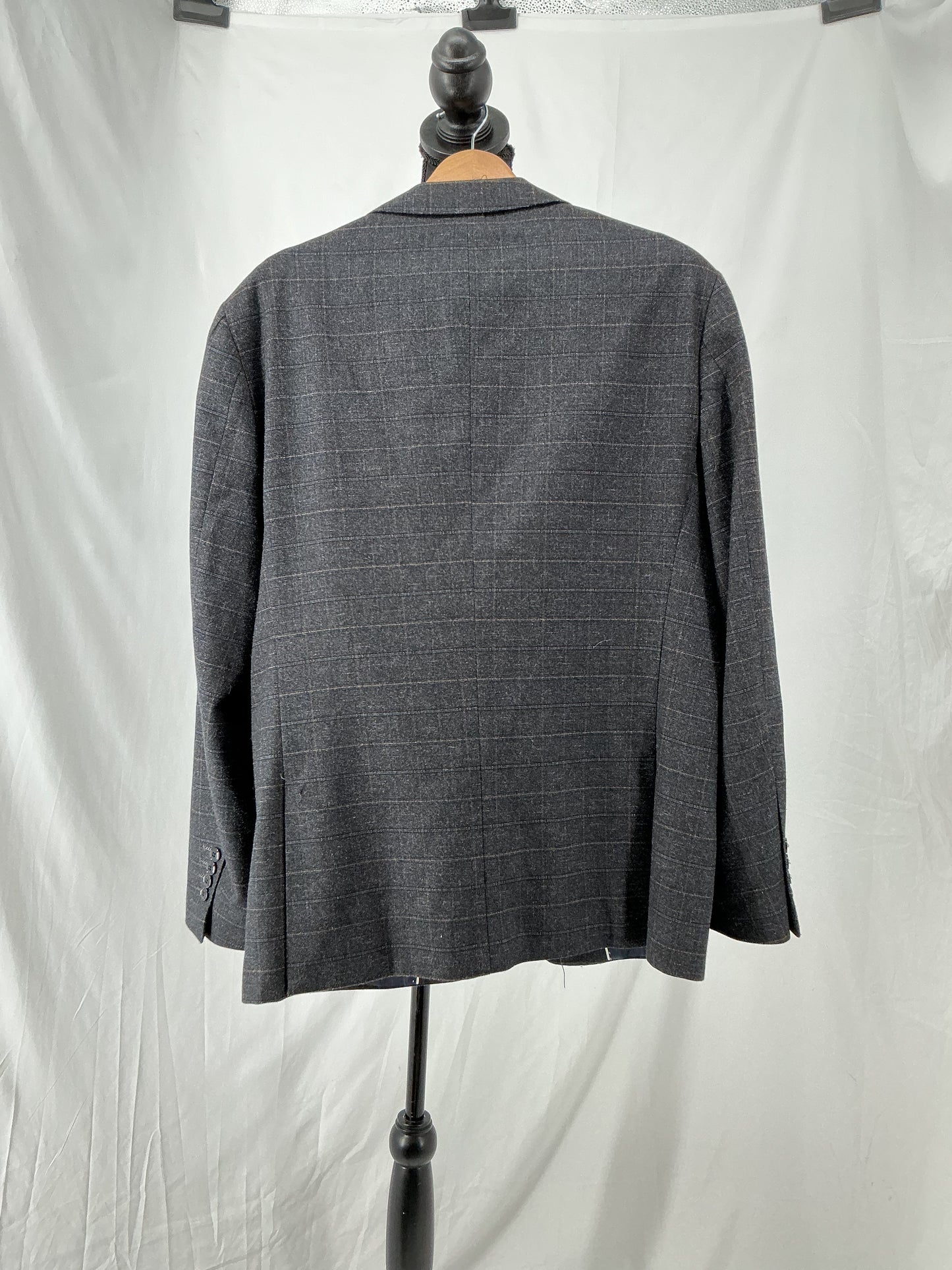 Grey Cherkered Blazer Size M