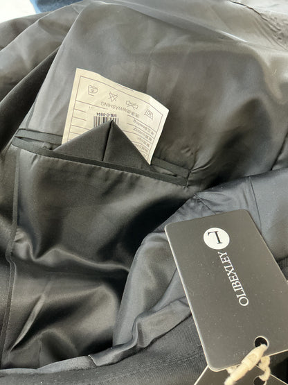 OLIBEXLEY Black Blazer With Decorative Studs Size No