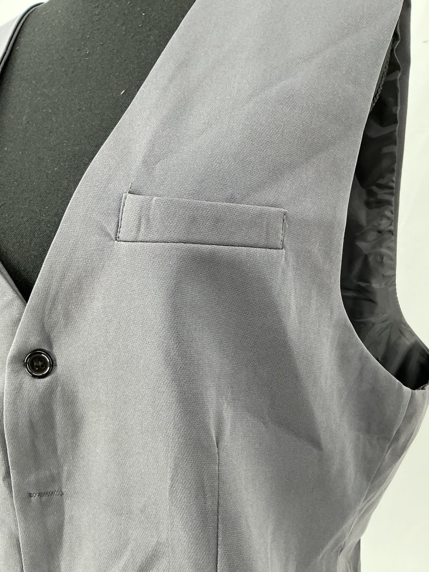 Grey Suit Vest Size M