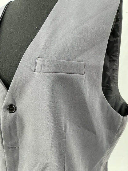 Grey Suit Vest Size M