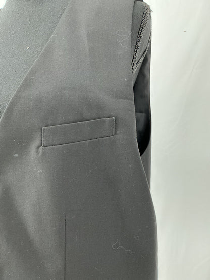 Black Suit Vest Size L