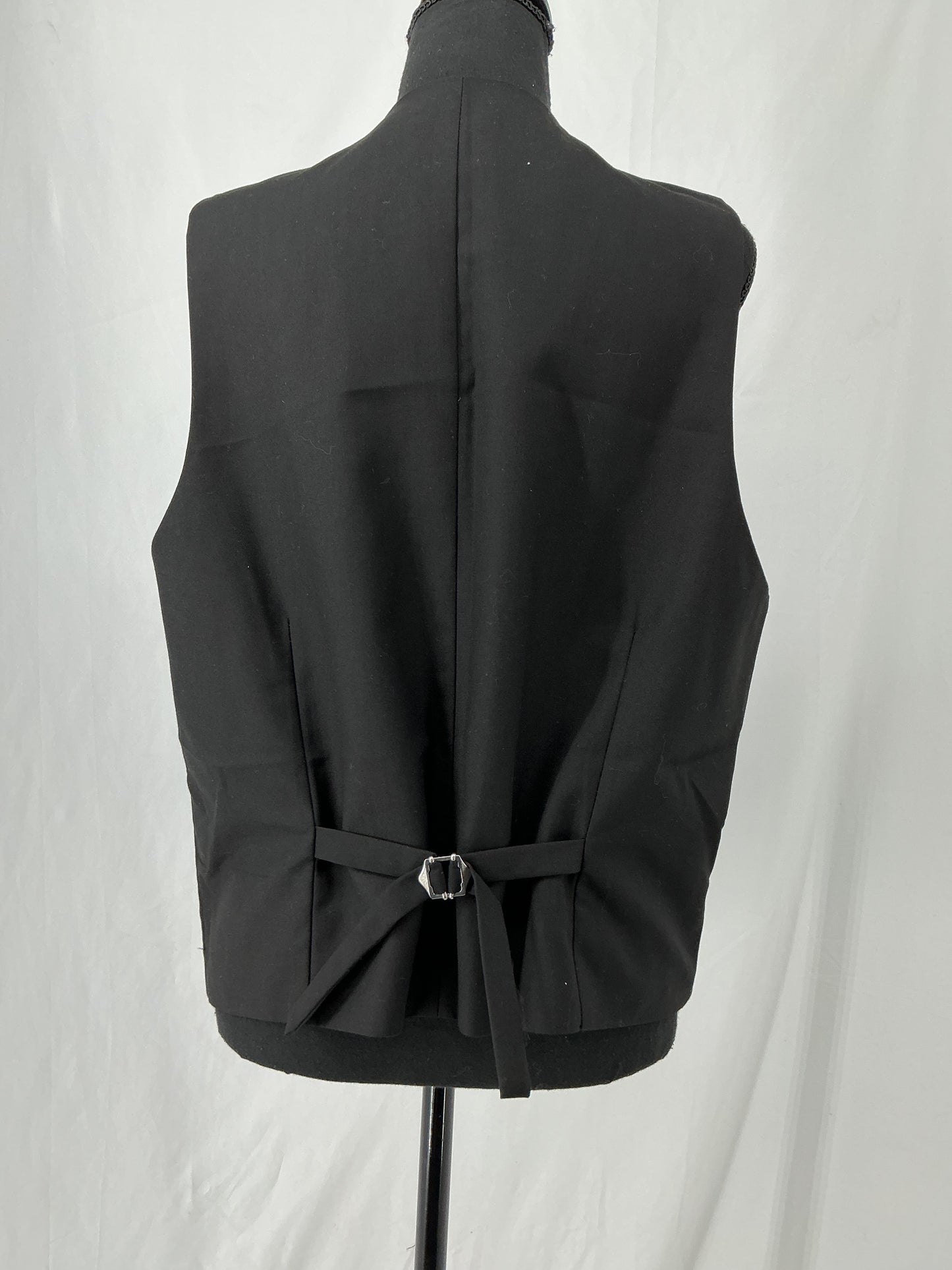 Black Suit Vest Size L