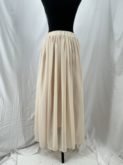SHEIN Pleated Beige Skirt Size S
