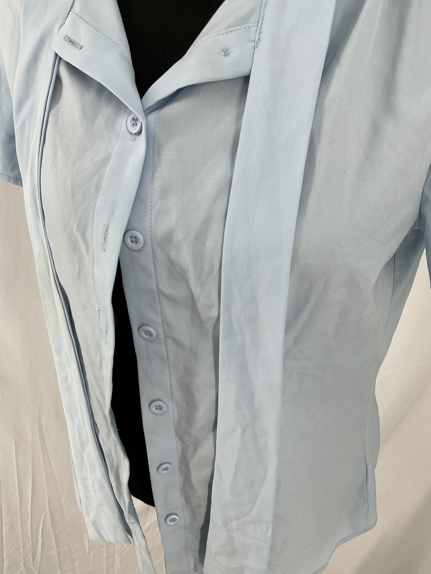 Light Blue Shirt With Ribbon Size S