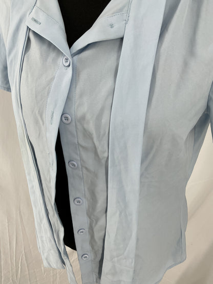 Light Blue Shirt With Ribbon Size S