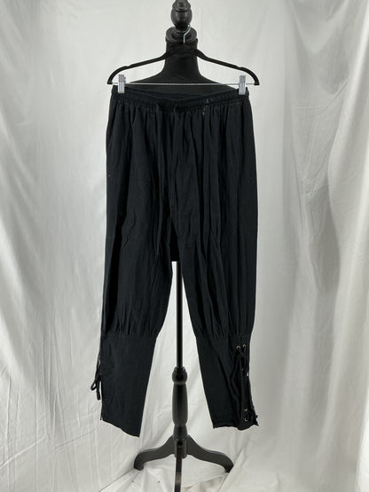 Black Middle Ages Style Pants Size M