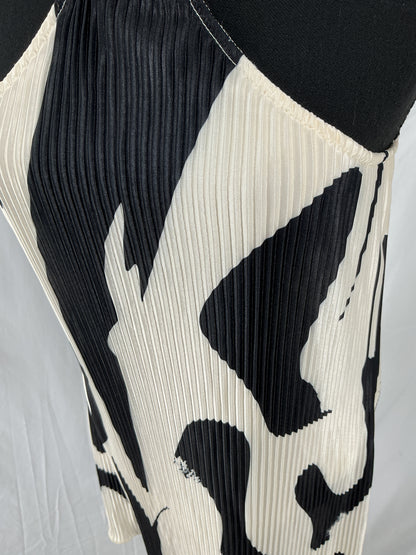 Black White Patterned Dress Size No