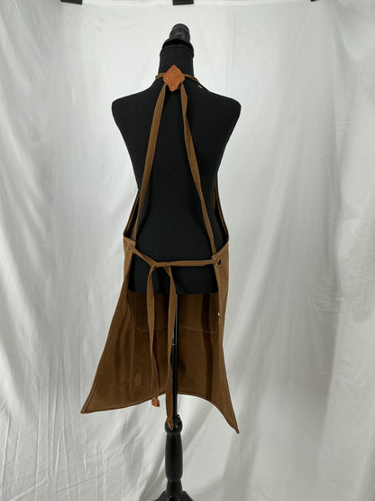 Brown Denim Apron