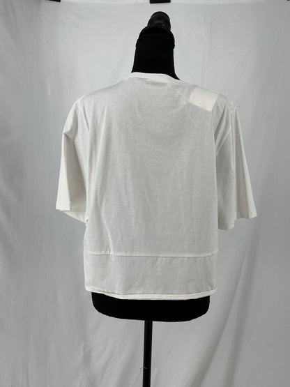 ZARA White T-Shirt Size L