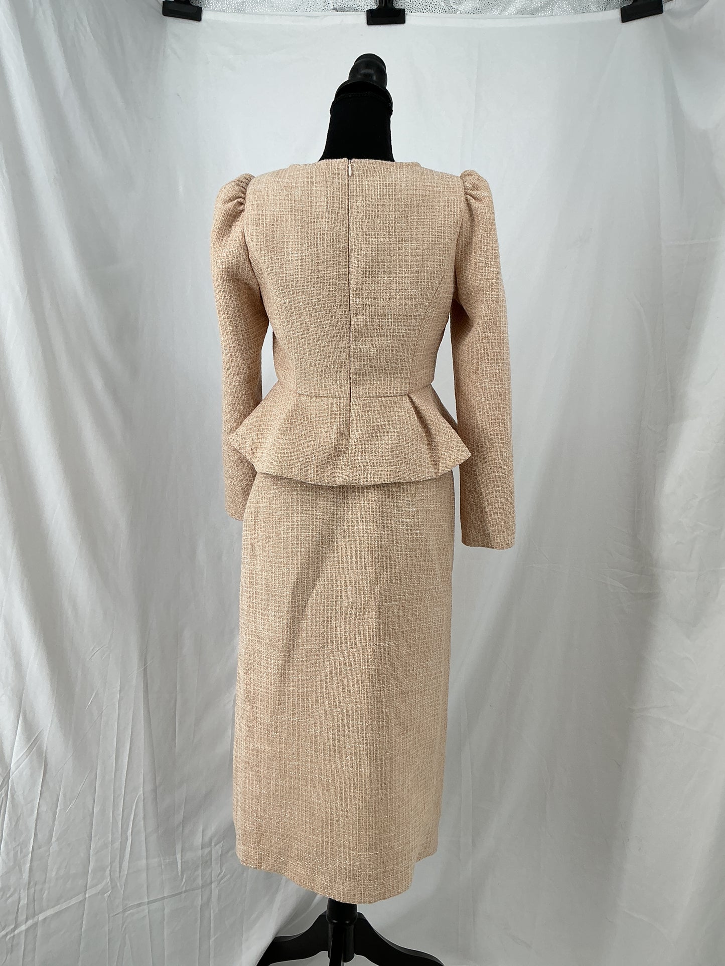 Beige Suit Dress Size S