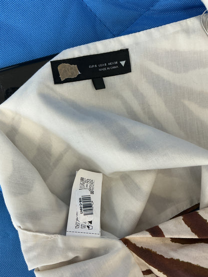 ZARA White Red Stripes Vest Size S