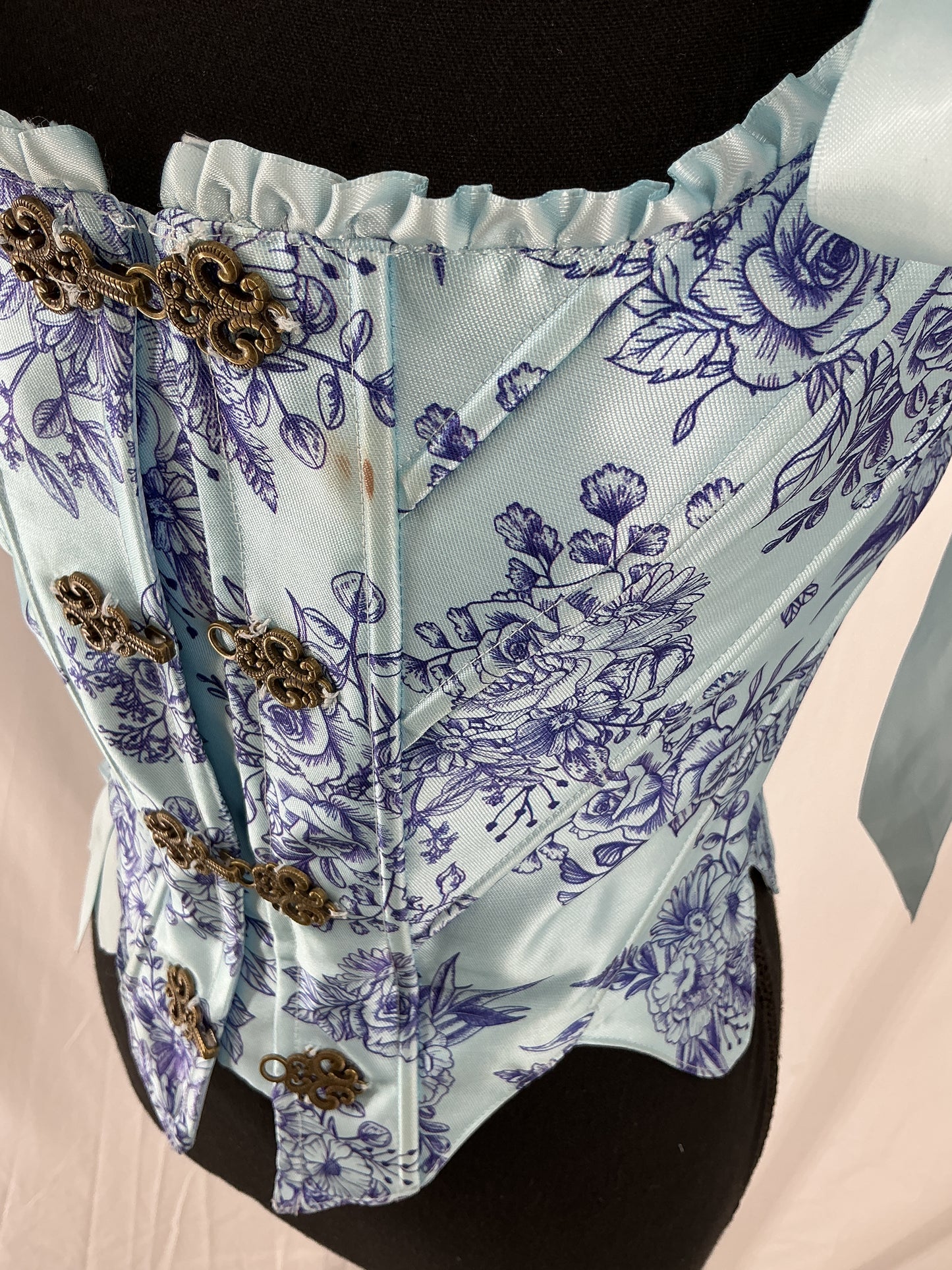 Blue Floral Top Size S