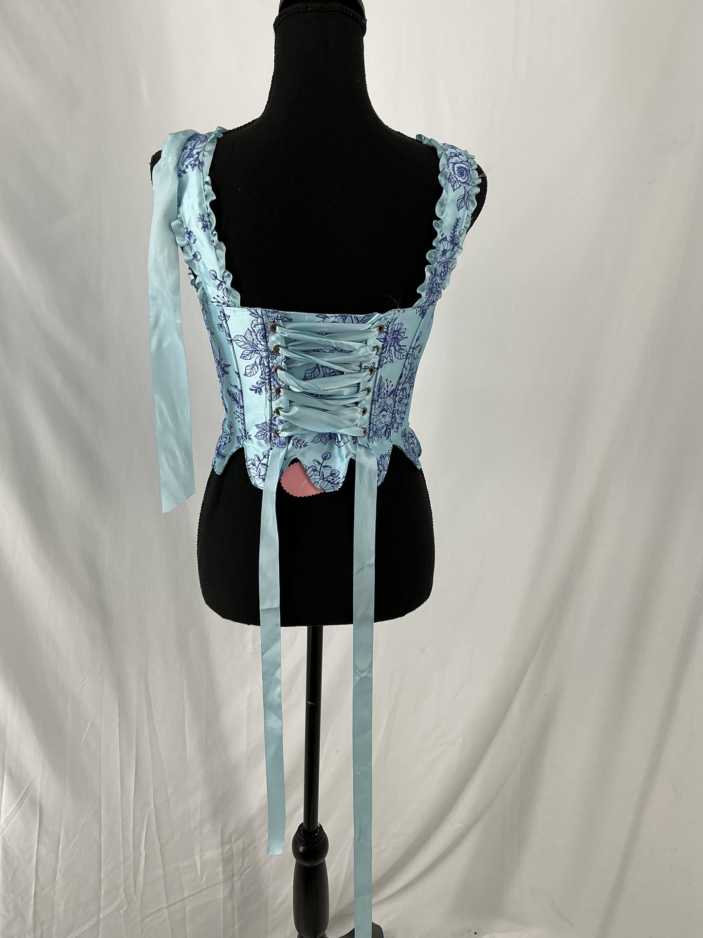 Blue Floral Top Size S