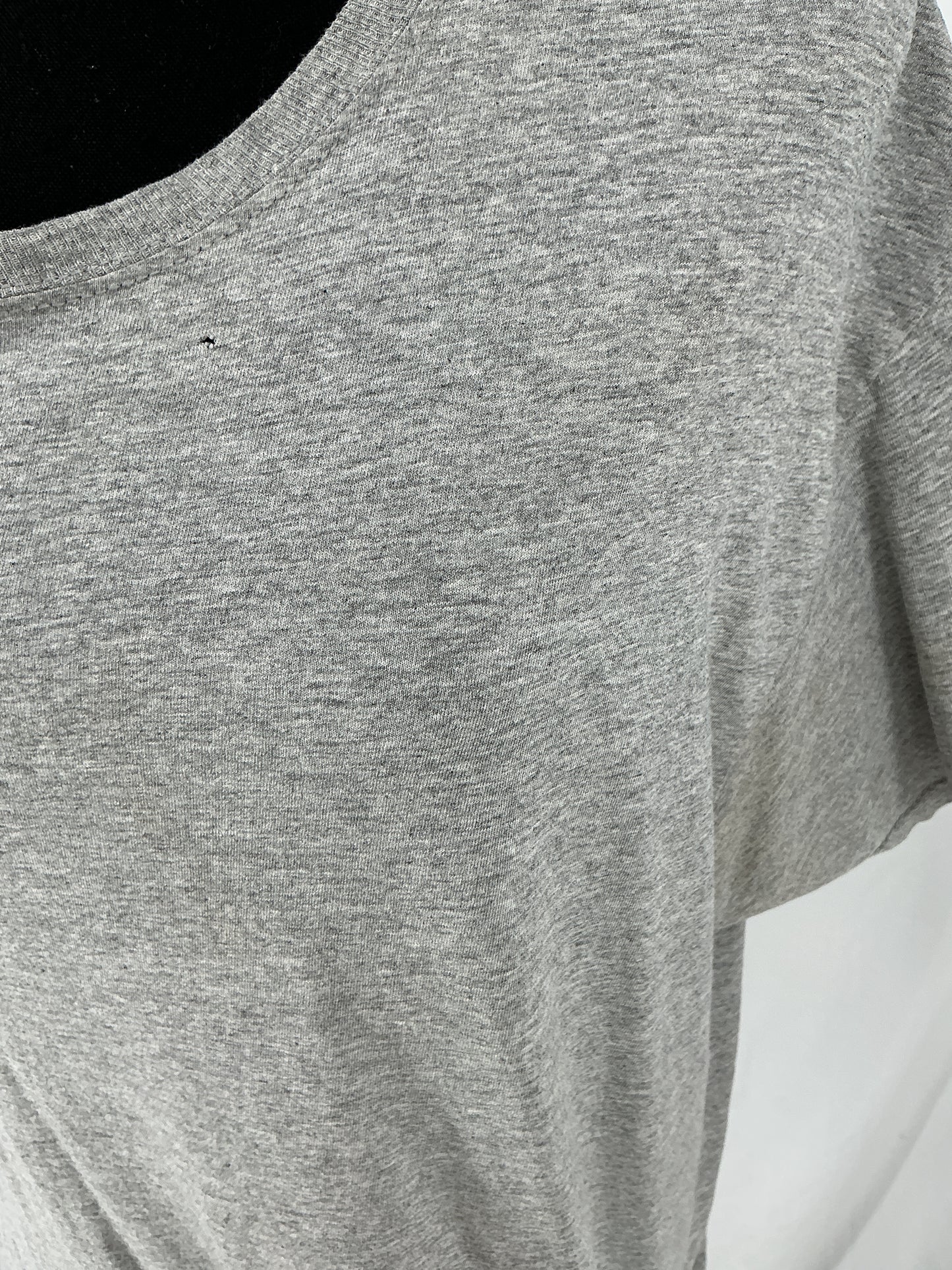 Classic Grey Crew Neck Short Sleeve T-Shirt Size XL