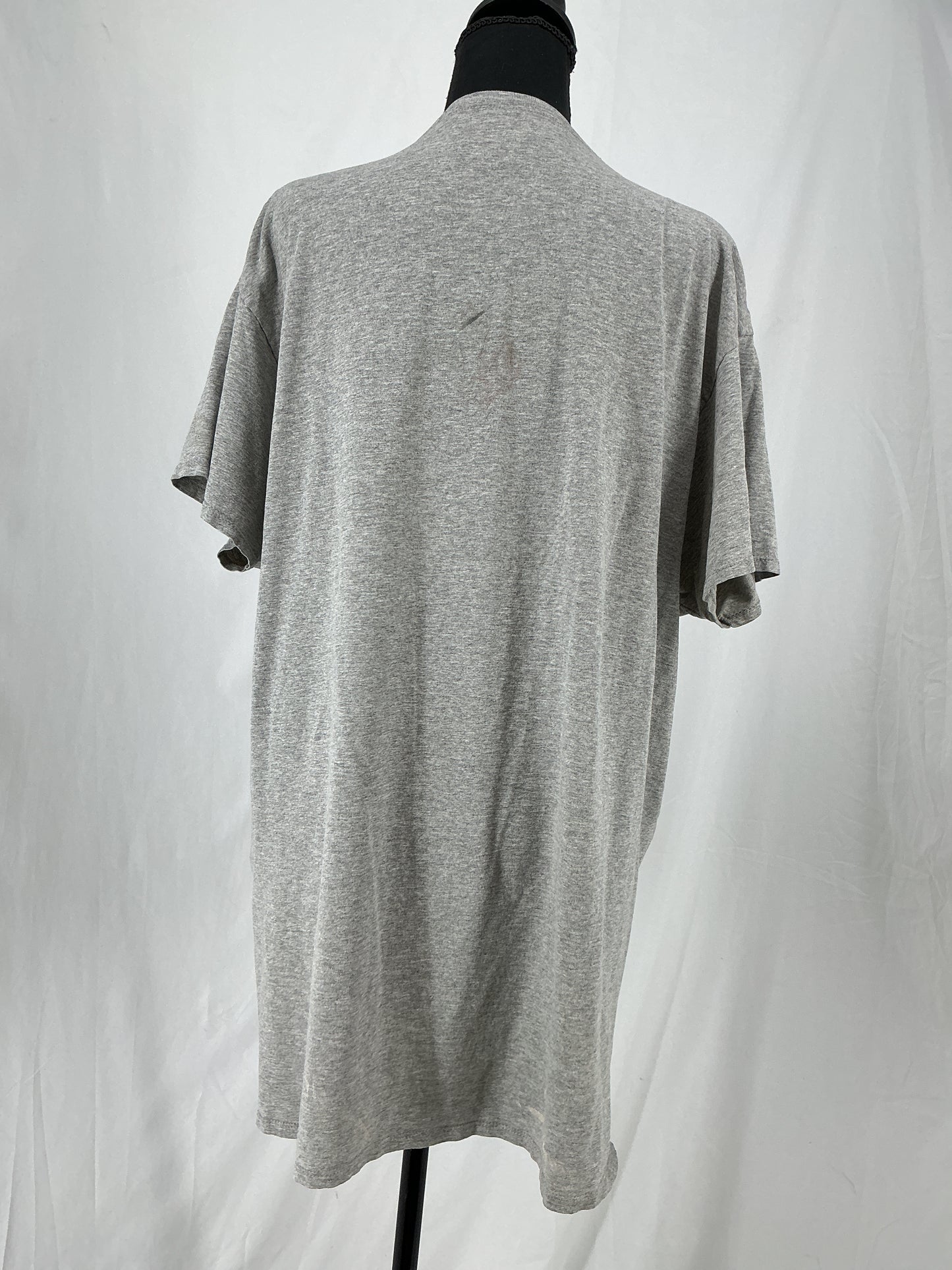 Classic Grey Crew Neck Short Sleeve T-Shirt Size XL