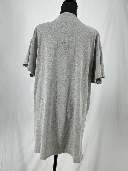 Classic Grey Crew Neck Short Sleeve T-Shirt Size XL