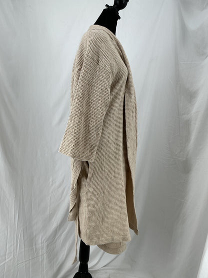 IKEA Cozy Waffle Knit Tie-Waist Robe Size L/XL