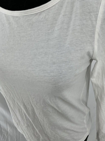 ZARA White Long Sleeve Shirt Size XS