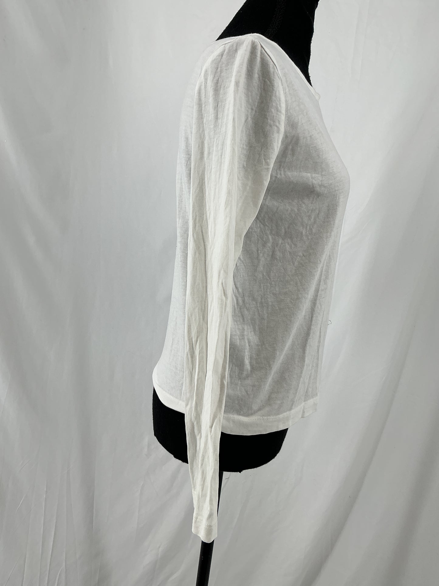 ZARA White Long Sleeve Shirt Size XS