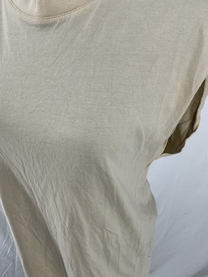 H&M Beige Minimalist Sleeveless T-Shirt Dress